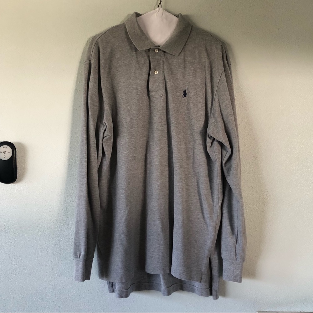 Polo by Ralph Lauren grey long sleeve shirt